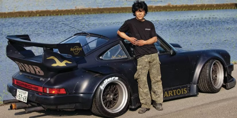 RWB Porsche 930 Black "Stella" - Skate Deck Wall Art