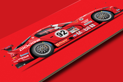 Dodge Viper GTS-R - Skate Deck Wall Art
