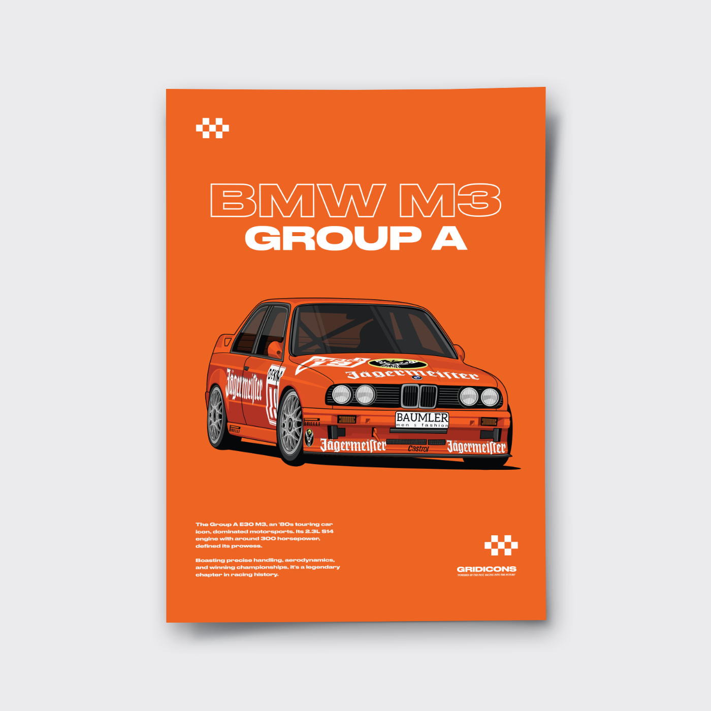 BMW Motorsport E30 M3 DTM Group A #4 - Poster Print