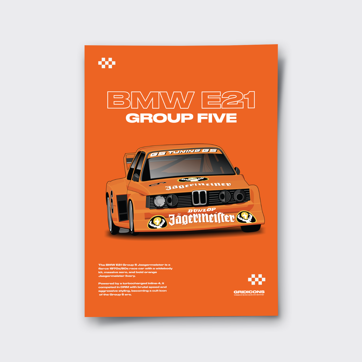 BMW E21 Jaegermeister Group 5 - Poster Print