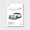 Nissan Skyline GT-R Mine's R34 - Poster Print