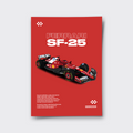 Ferrari SF-25 2025 F1 Car - Poster Print