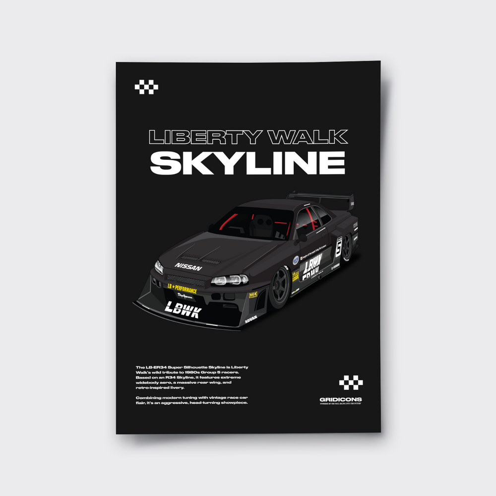 LB-ER34 Skyline (Black)