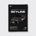 Nissan LB-ER34 Super Silhouette Skyline (Black) - Poster Print