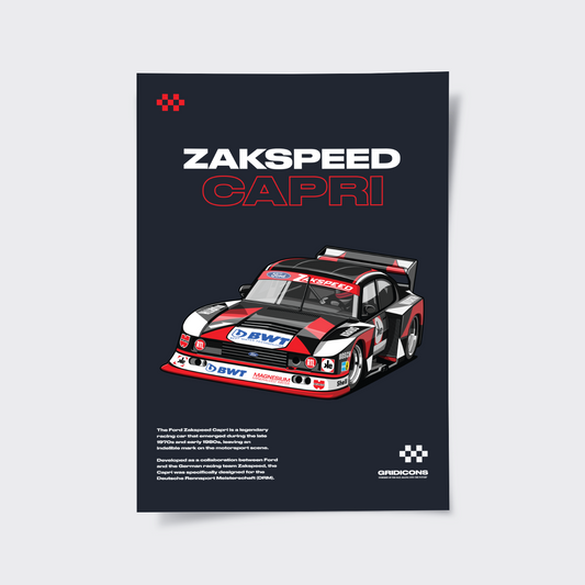 Ford Zakspeed Capri Turbo GR.5 - Poster Print