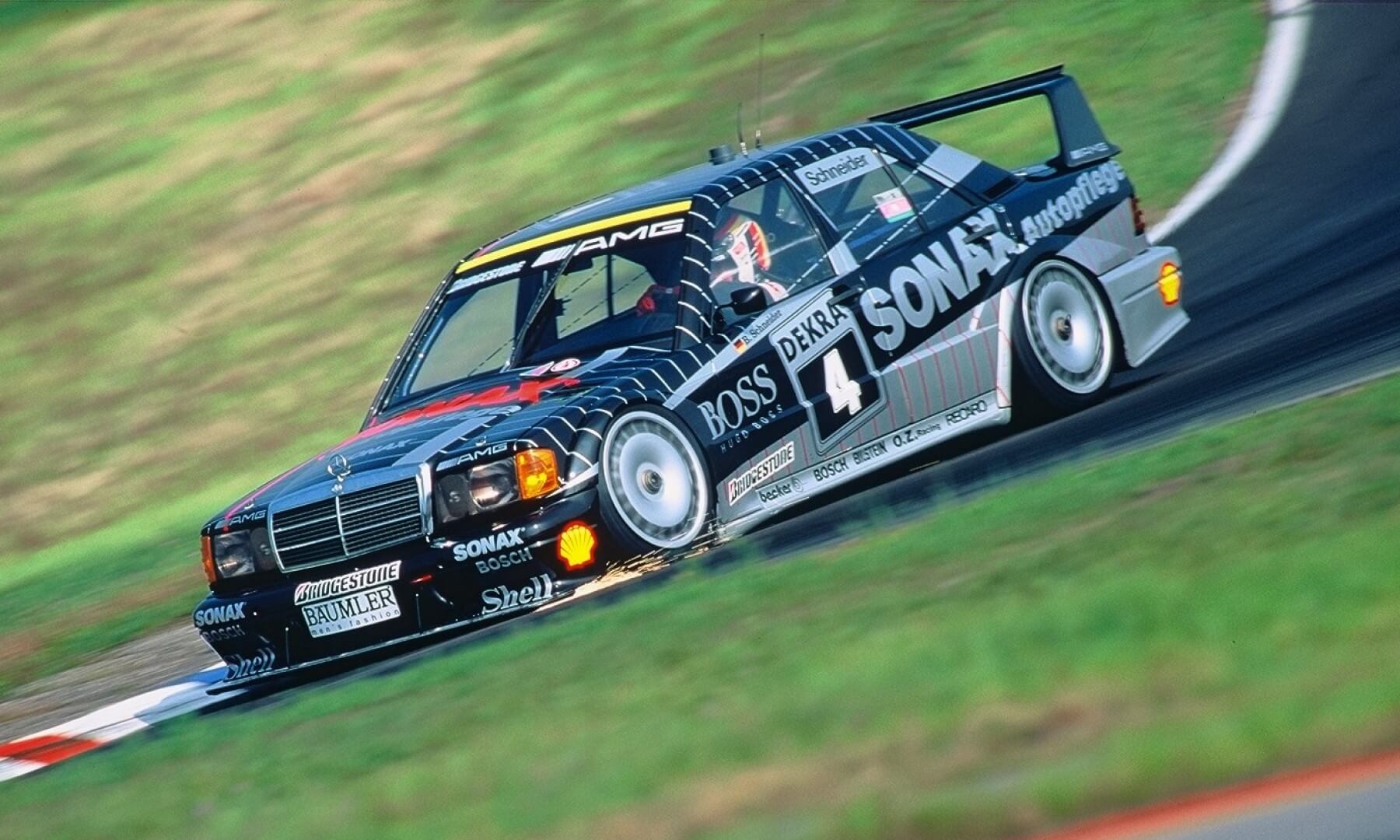 Mercedes-Benz 190 E 2.5-16 Evolution II DTM Group A (Black) - Poster Print