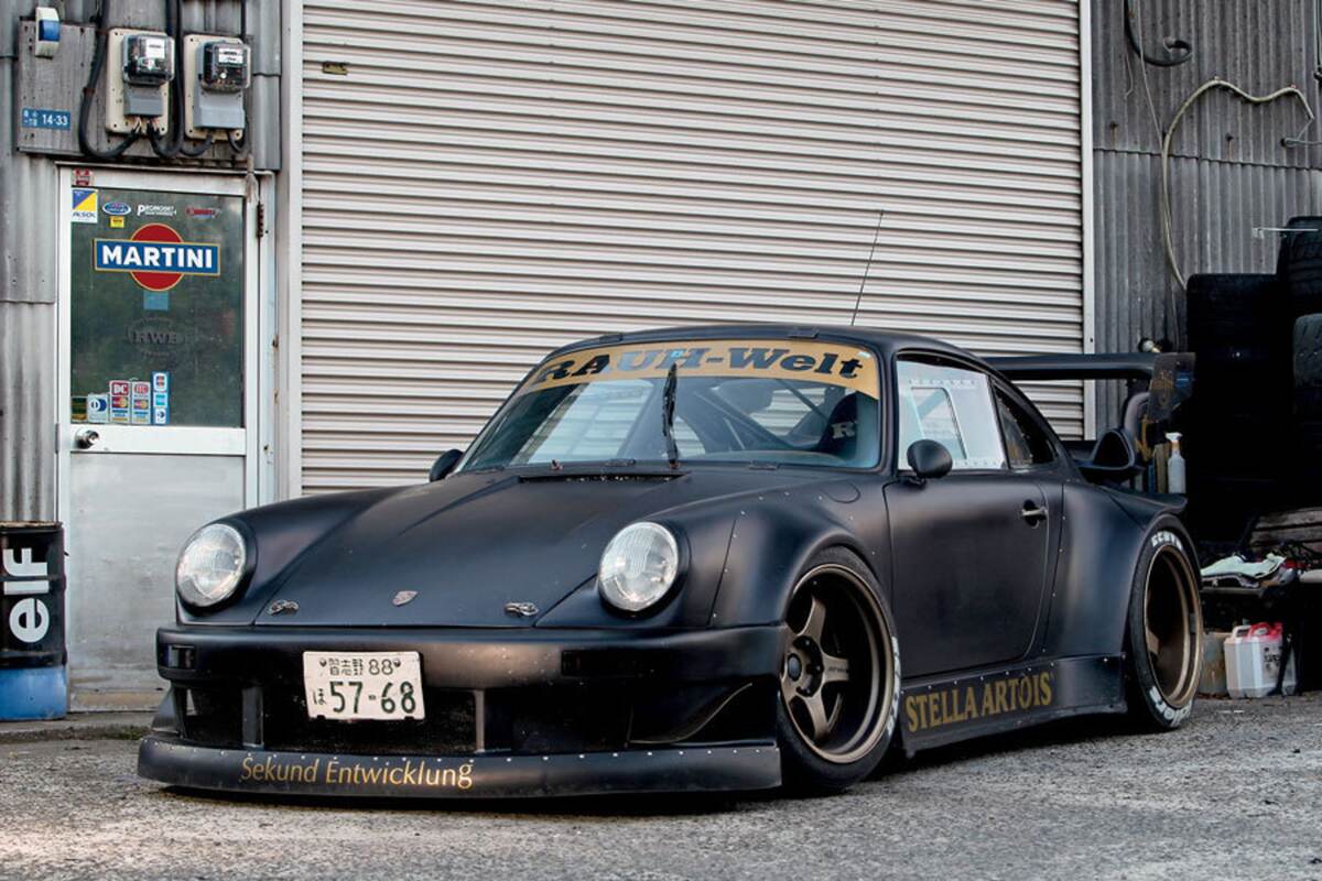 RWB Porsche 930 Black "Stella" - Skate Deck Wall Art